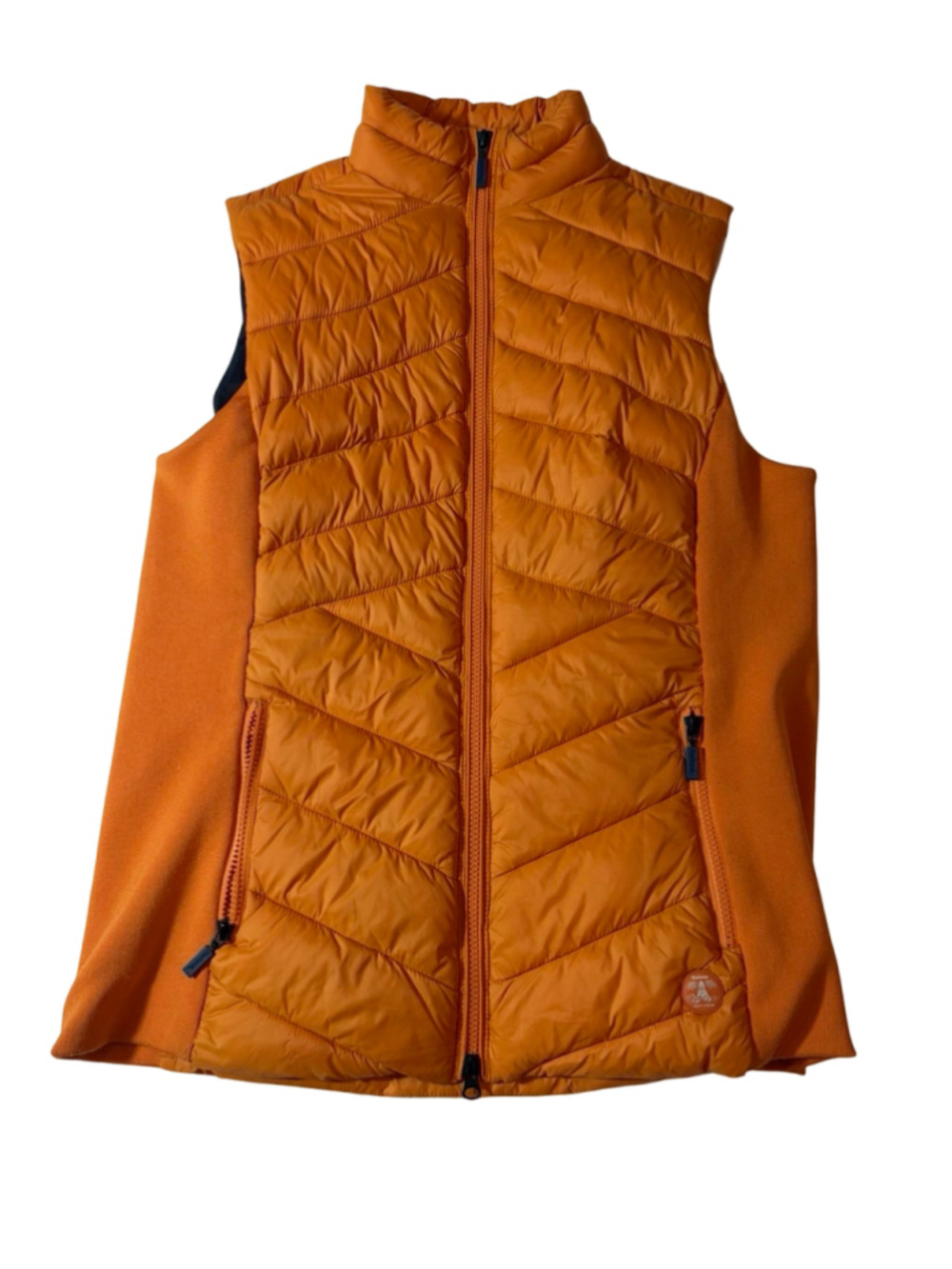 Barbour Pebble Gilet Orange Quilted Puffer Vest Women’s Us 12
